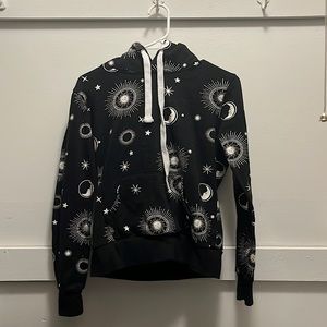 Black Sun and Moon hoodie